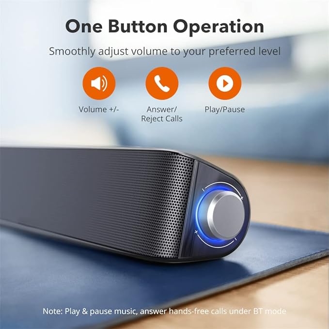 Soundbar 3D Surround 5.0 Wired PC Computer Speaker High Sound Quality Stereo Subwoofer Bar Box