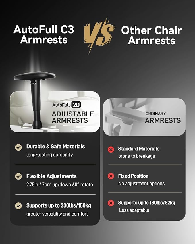 AutoFull C3 Gaming Chair Racing Style Gaming Chair with Ergonomic Lumbar SupportAdjustable High Back PU Leather PC Chair with FootrestBrown