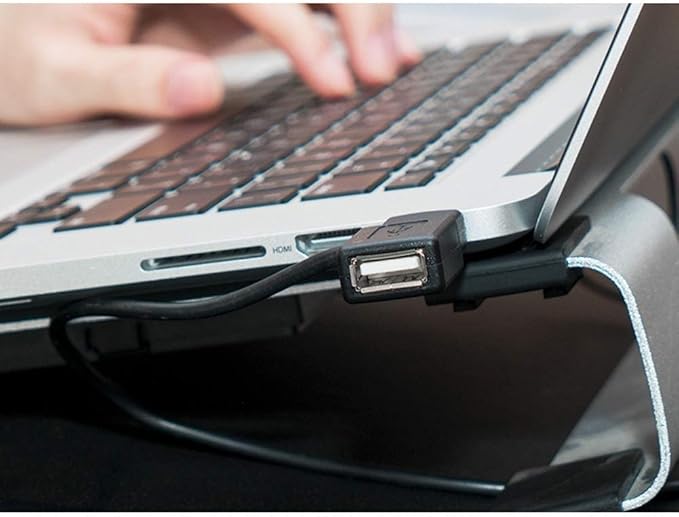 Gaming Laptop Cooler 12-15.6inch Strong WindDual USB 2.0 Ports Adjustable Mount Stand (Color : A)