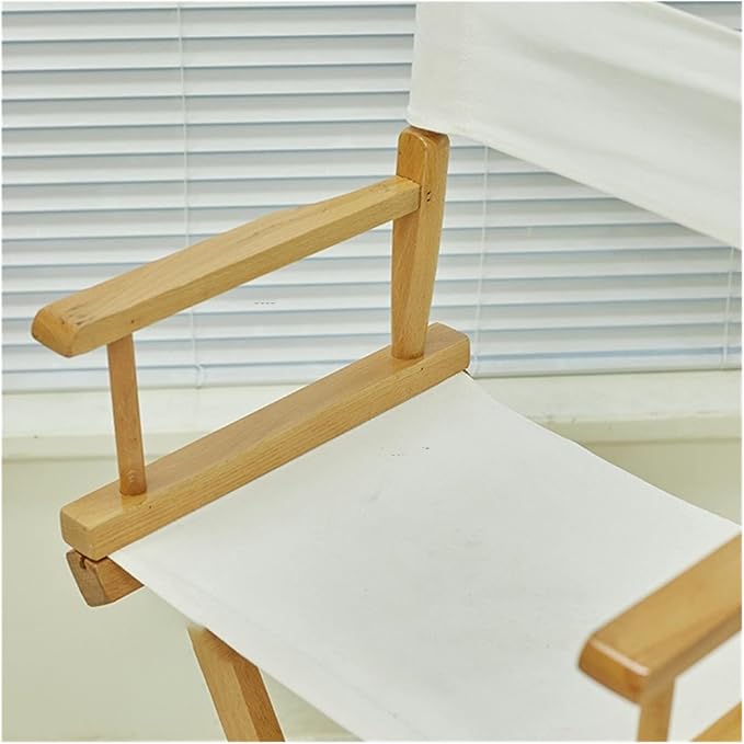 Adjustable Office Computer Chair with Armrest Portable Folding Chair Outdoor Courtyard Balcony Backrest Armrest(White)