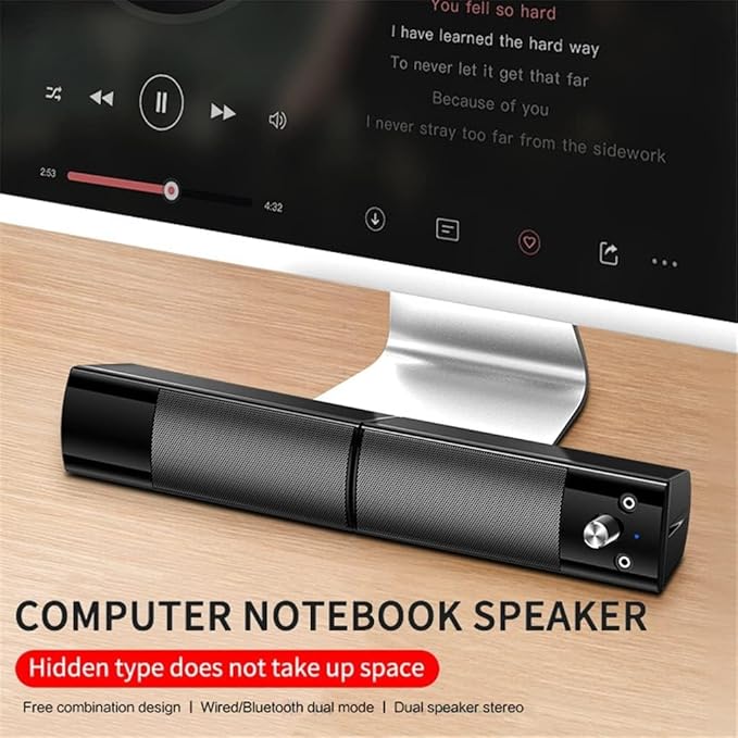 Computer Speakers for Desktop Computer Speakers Detachable Speaker Movie Surround Sound Subwoofer for Computer PC Laptop USB Music Player(BStandard Version)