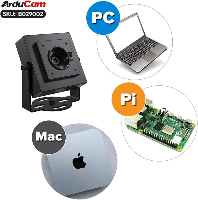 Arducam 16MP Autofocus USB Camera Module USB2.0 Webcam Lightburn Camera with Multiple preset AI Resolutions for Windows Linux Android and Mac OS
