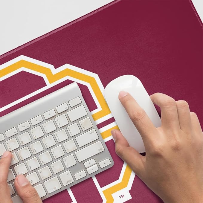 Bethune-Cookman University Primary Logo Large Gaming Mouse Pad Desk Mat with Stitched Edges Non-Slip Base for Gamer Home and Office 31.5 x 15.7