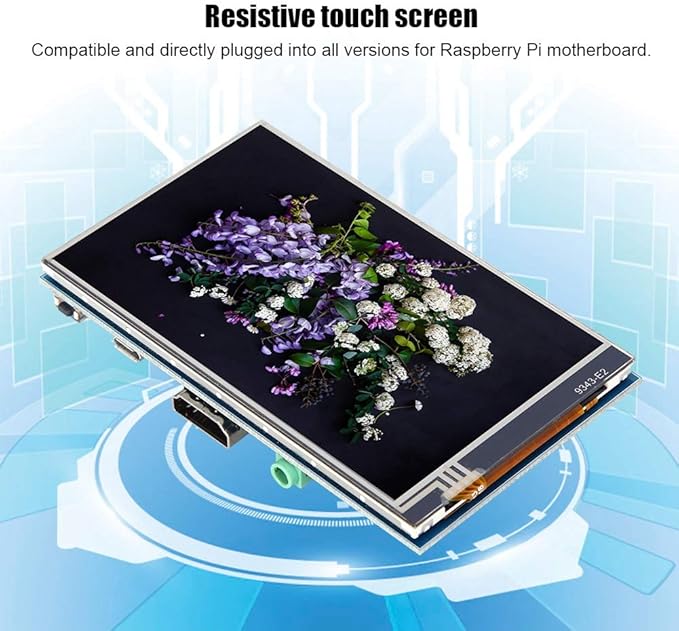 4 inch LCD Display DC 5V IPS HD Display Screen HDMI Display 4-Inch Screen Resistive Touch for Raspberry Pi