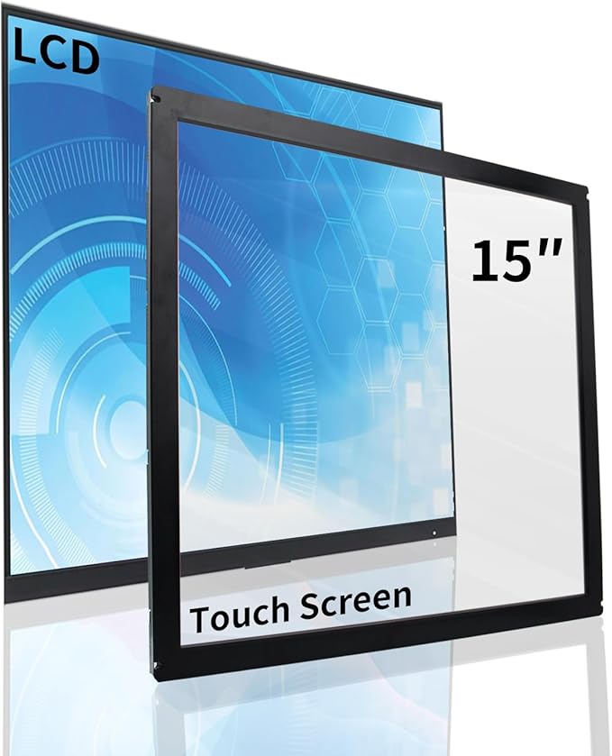 15 Inch Infrared Touch Screen Panel Multi Points IR Touch Screen with Tempered Glass for Kiosks