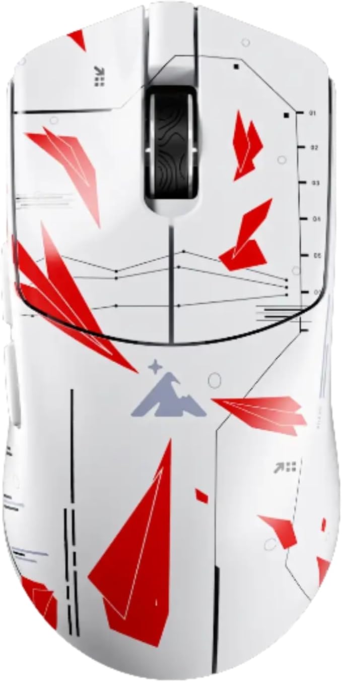 Higround Yuma Wireless Mouse - Radar Lightweight Gaming Mice PIXART 3395 Sensor 26K DPI 650 IPS 50G Acceleration Up to 70 Hours Battery Life 4KHz Wireless Polling Rate with Motion Sync