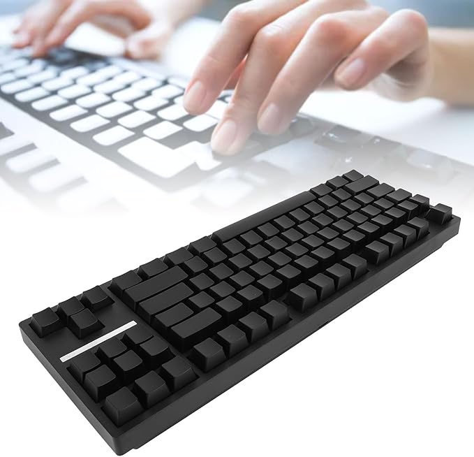 Yoidesu Gaming Keyboard 2.4G / BT3.0 5.0/Type C Wired Mechanical Keyboard RGB Backlit 87 Keys Black Switch Computer Keyboard