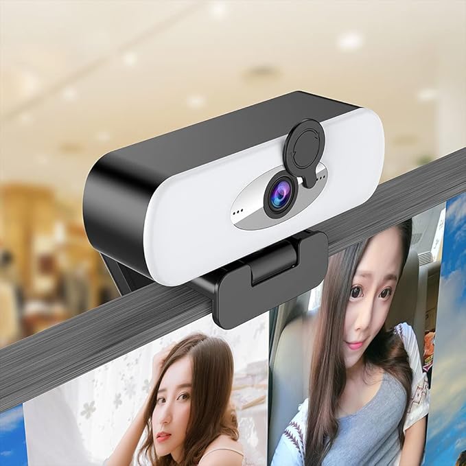 Webcam Full 1080P Web Camera USB for W/Built-in Mic for Computer Video Live Teach
