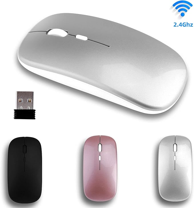 SANOXY 3X Pack Slim Mini USB 2.4G Wireless Optical Mouse with DPI Switch Computer Mice