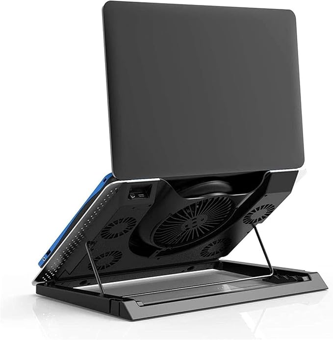 Laptop Cooler Laptop Cooling Pad : Portable Height Adjustable Laptop Cooling Fan Stand Holder