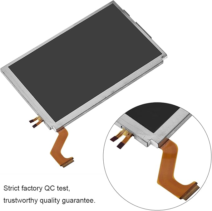3DS XL Screen Replacement LCD Screen Display Replacement Replacement Top Upper LCD Screen Display Upper LCD Screen Replacement LCD Screen Display Parts Accessories(Upper Screen)