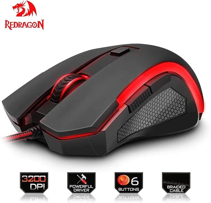 Redragon Gamer NOTHOSAUR Mouse Black M606 Unico