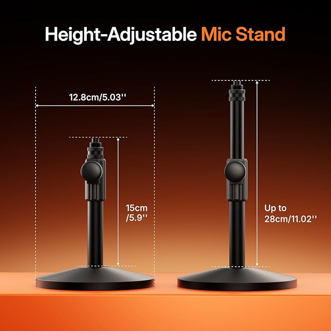 MAONO PD200W Hybrid Wireless Podcast Equipment Bundle for 2 XLR USB Dynamic Microphone Kit with 2 Desktop Stand Software Noise Cancellation for Co-hosted podcast Vocal Recording Content Creation