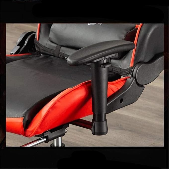Ergonomic Racing Gaming Chair with Adjustable Recline and Height PU Leather Office Chair with Armrests Comfortable High-Back Swivel Computer Chair(Blue 119)