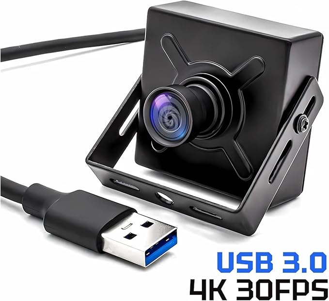 4K 30FPS USB3 PC Video Camera Metal Box Webcam Box Low Latency 71 Degree 4mm No Distortion Live Streaming Camera UVC
