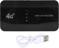 4G WiFi6 Mobile Hotspot 300Mbps High Speed Up to 10 Users Connection 3000mAh Battery RJ45 Type C Port Pocket Mobile Wi Fi Router Hotspot for Travel Office