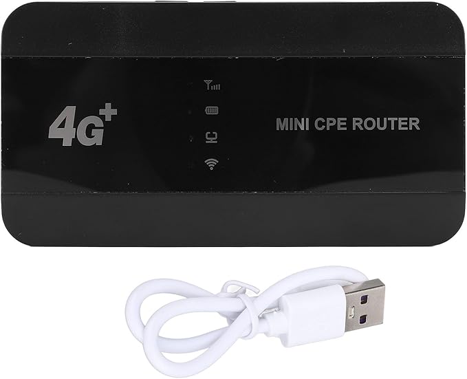 4G WiFi6 Mobile Hotspot 300Mbps High Speed Up to 10 Users Connection 3000mAh Battery RJ45 Type C Port Pocket Mobile Wi Fi Router Hotspot for Travel Office