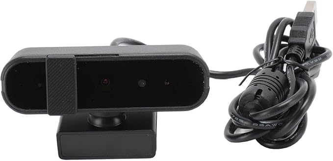 Laptop Webcam Full HD 1080P USB Webcam Facial Recognition Webcam 120 Degree Wide PC USB Webcam with Private Cover for