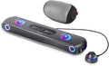 OXS Thunder Pro+ Gaming Soundbar with Wireless Satellite Neck Speaker 7.1.2 Dolby Atmos Surround Sound System Built-in Woofer App Customization RGB Effects 3 Pro Gamer Modes Sleek Toggle Design