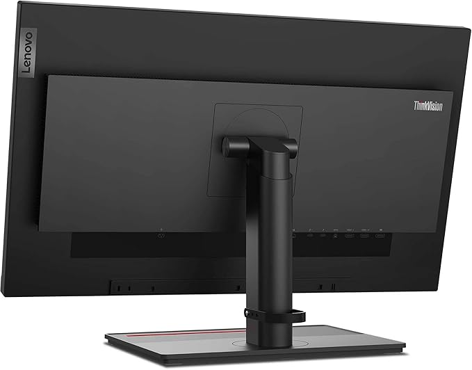 Lenovo ThinkVision T27i 27-inch 1920 x 1080 LED Backlit Full HD Widescreen LCD Monitor 2-Pack Bundle with HDMI VGA DisplayPort USB Hub Desk Mount Dual Monitor Stand