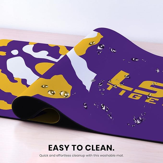 Head Case Designs Officially Licensed Louisiana State University LSU Oversized Icon Louisiana State University LSU 37.4 x 15.75 x 0.16 inches (900 x 400 Gaming Office Desk PC Keyboard Mouse Mat Pad