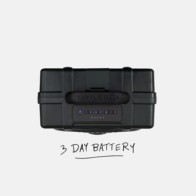 Turtlebox Original Gen 3: Portable Outdoor Bluetooth Speaker – Ultra-Loud (120dB) Waterproof (IP67) Rugged Impact-Resistant 3-Day Battery | Party Mode: Unlimited Pairing for Stereo Sound Green