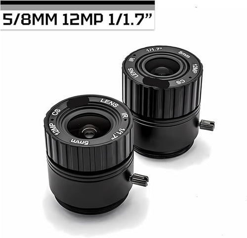 12MP 5 8mm Lens Fixed CS Lens 1 Inch Aperture for IP Box Camera Surveillance F2F1 Image Format Security Webcam