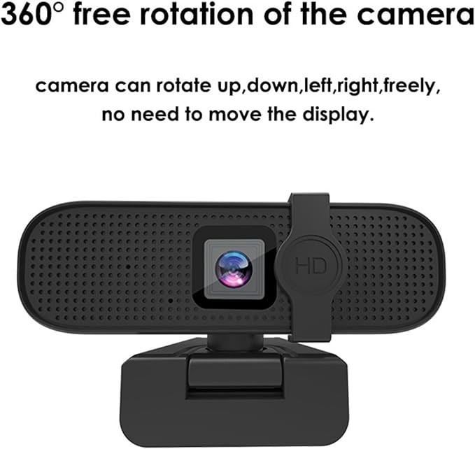 Sanpyl 4K Webcam 4K Autofocus Web Camera with Cover and Dual Noise Reduction Microphone USB PC Computer Webcam Plug and Play for Gaming Video Recording