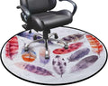 Multicolor Round Area Rug Washable Indoor Throw Rugs for Living Room Bedroom Dreamy Watercolor Elements Plumage Design Diameter 35.4 in