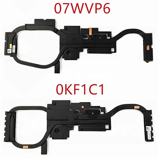 07WVP6 0KF1C1 for 16 Plus 7610 Laptop Cooling Fan Heatsink Radiator Copper Tube CN-07WVP6 CN-0KF1C1(07WVP6)