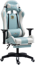 Gaming Chair with Lifting Armrests Technology Fabric Gaming Chair with Telescopic Footrest Professional Arena-Level Gaming Ergonomic Chair Racing Style Gaming Chair Home Office Computer Chair