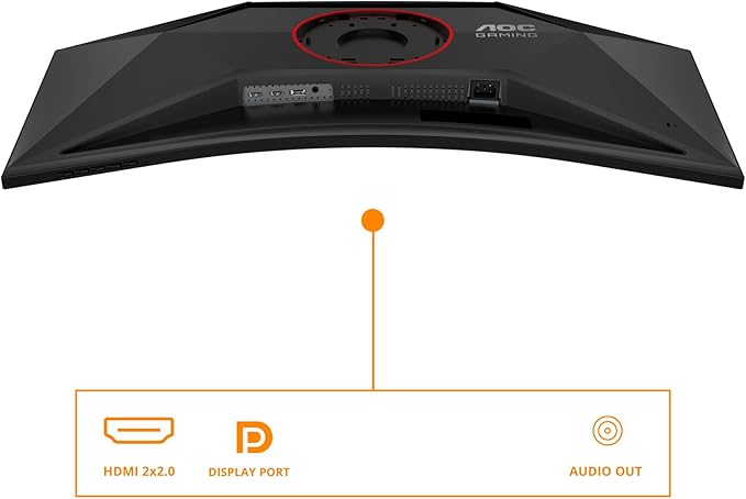 AOC G4 Computer Monitor 86.4 Cm (34) 3440 X 1440 Pixels Wide W129161321 ((34) 3440 X 1440 Pixels Wide Quad Hd Led Black Red) (Renewed)