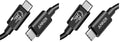 Anker USB C Cable(3.3FT 240W) USB 4 Data Cable 40Gbps 8K HD Display Thunderbolt 4/3 Compatible for iPhone 17 MacBook Hub Docking and More (Pack of 2)