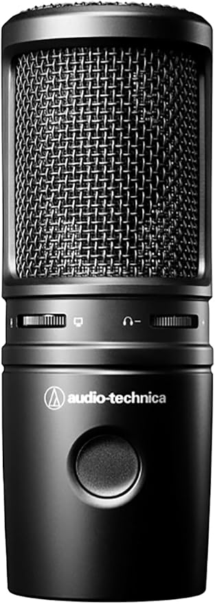 Audio-Technica AT2020USB-X Cardioid Condenser USB Microphone - Bundle with Pop Filter Headphone Boom Arm XLR Cable and Austin Bazaar Polishing Cloth