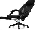 JHome Comfortable Swivel Chair Gaming Chair Office Chair Multi-Function Racing Chair Video Game Chair Adjustable Desk Chair with Armrests - Black Adjust Rolling Chair