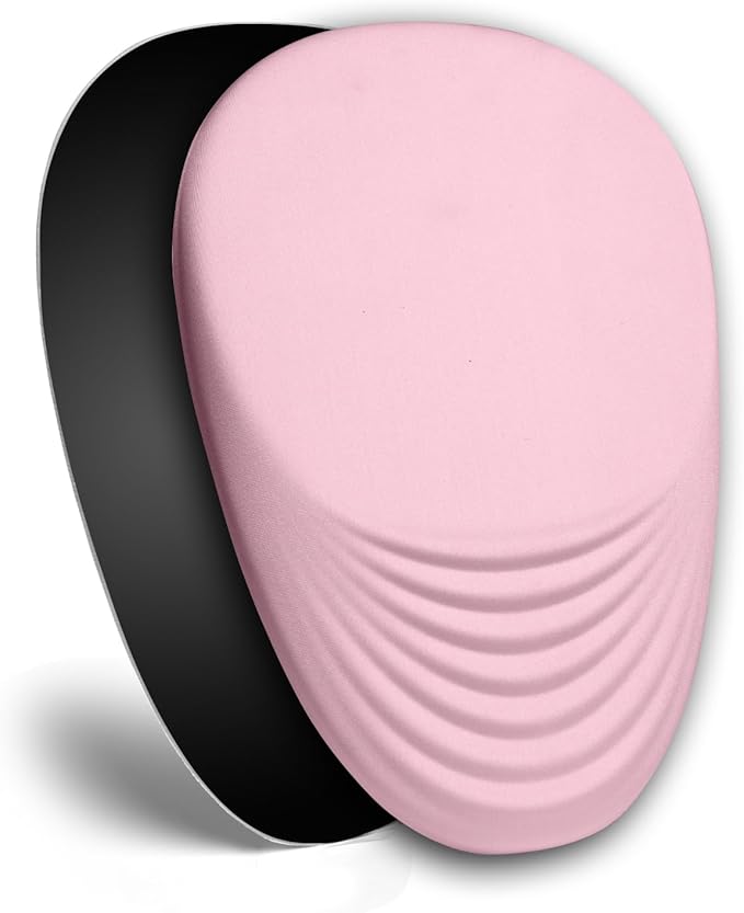 Ergonomic Mouse Pad with Wrist Rest SupportMousepad Relief Carpal Tunnel Pain Entire Memory Foam Mouse Pad with Non-Slip PU Base Wireless Mouse Pad Pink