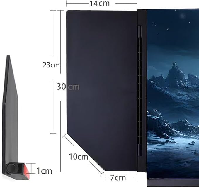 Monitor Hood Sunshade 24-32 inch Universal Light Shield Adjustable Monitor Hood Black