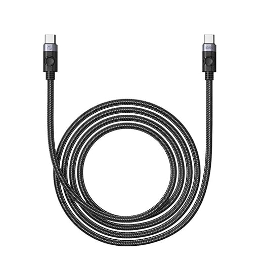 ORICO 40Gbps USB4 USB C to USB C Cable 6.56Ft Supports 100W Charging Single 8K@60Hz Compatible with MacBooks iPad Pro Thunderbolt 4/3 Hub Docking and More
