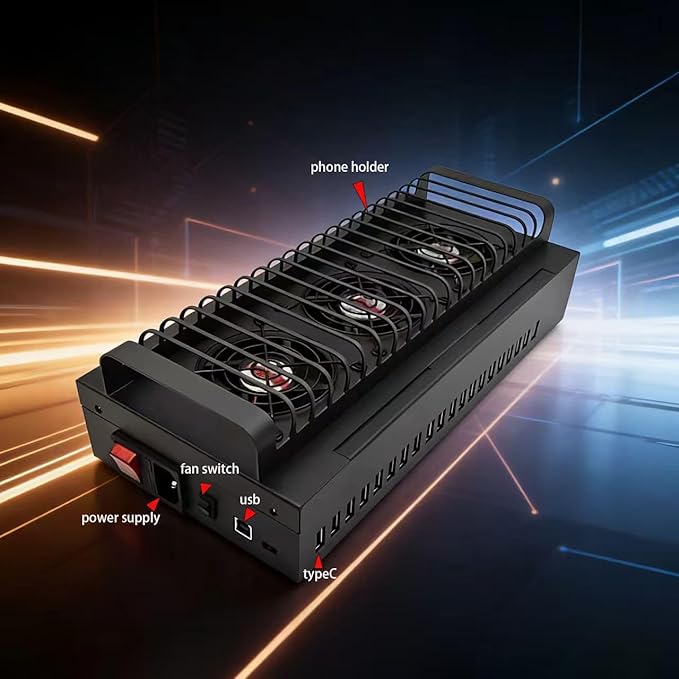 USB-C hub Phone Farm Box Server System Farming Machines Hub USB Setup Click Phones Farming 20-Port USB 3.0/30 hub