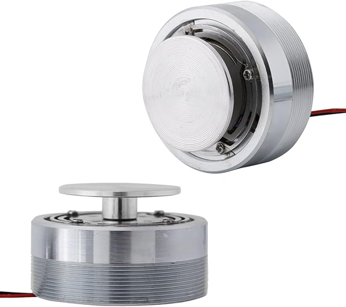 1Pcs 50MM 2Inch Full Range Resonance Speaker with Powerful Vibration Bass for Computer Laptop Smartphone Audio Playback Steel Color Compact Design (4Ω 25W)