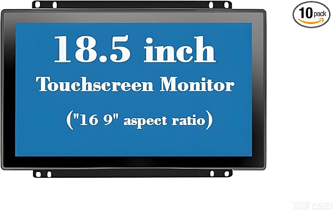 18.5 Inch Open Frame Capacitive Touchscreen Monitor1920x1080 Resolution 16:9 Aspect Ratio WaterproofVESA+Panel Mount for Kiosk Automation POSVendingHMI and Digital Signage 7x24h Work