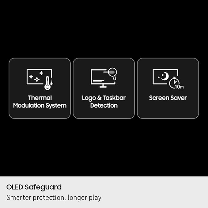 Samsung 27 Odyssey OLED G6 (G61SH) Gaming Monitor - QD-OLED QHD (1440P) 240Hz 0.03ms Glare-Free Pantone Validated HDR10 Height-adjustable stand OLED Safeguard 3 Year Warranty LS27HG612SNXZA