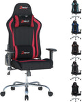 Gaming Chair High-Back Ergonomic Computer Chair Adult Lumbar Support Breathable Fabric Office Chair 3D Independent Armrests.(1005-Red)