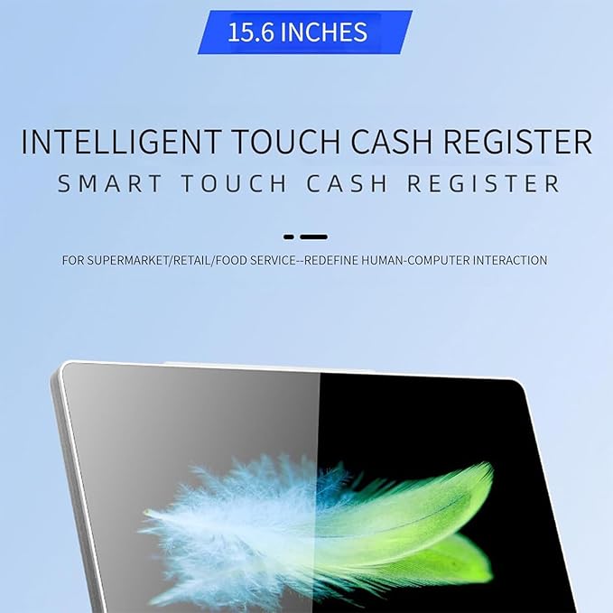 POS Cash RegisterAll in One Smart Touch Screen Cash Register POS with 15.6” Touch Screen N2930 CPU 4/8GB RAM 64GB SSD Windows 7/10Adjustable Angle for Retail Restaurant4GB