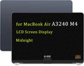 A3240 M4 Screen Replacement for MacBook Air Retina A3240 M4 2025 Full LED LCD Screen Display Assembly Midnight
