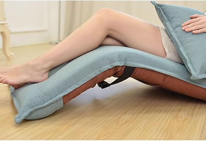 Aimeryup Sofa Bed Legless Chair Metal Foldable Adjustable Height Fabric Cushion Hall Living Room Hotel 60X100X80CM(Size:60X100X80CMColor:C)