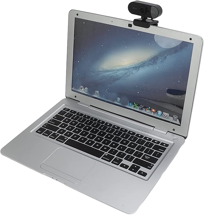 Webcam 1440P USB 2.0 Desktop Camera with Built - in Noise Cancelling Microphone Tripod Mounting Protective Cover - Plug and Play Wide Angle Ideal for PC and Laptop