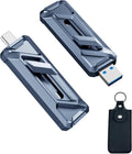fanxiang 512GB External SSD USB Drive 2050MB/s USB-C &amp USB-A Portable SSD 512GB4K ProRes HDR Recording &amp StoreZinc AlloyExternal Solid State Drive for iPhone 15/16/17/Android/PC/Mac -F955