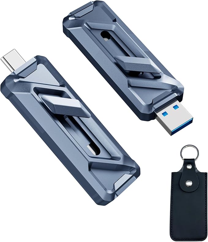fanxiang 512GB External SSD USB Drive 2050MB/s USB-C &amp USB-A Portable SSD 512GB4K ProRes HDR Recording &amp StoreZinc AlloyExternal Solid State Drive for iPhone 15/16/17/Android/PC/Mac -F955
