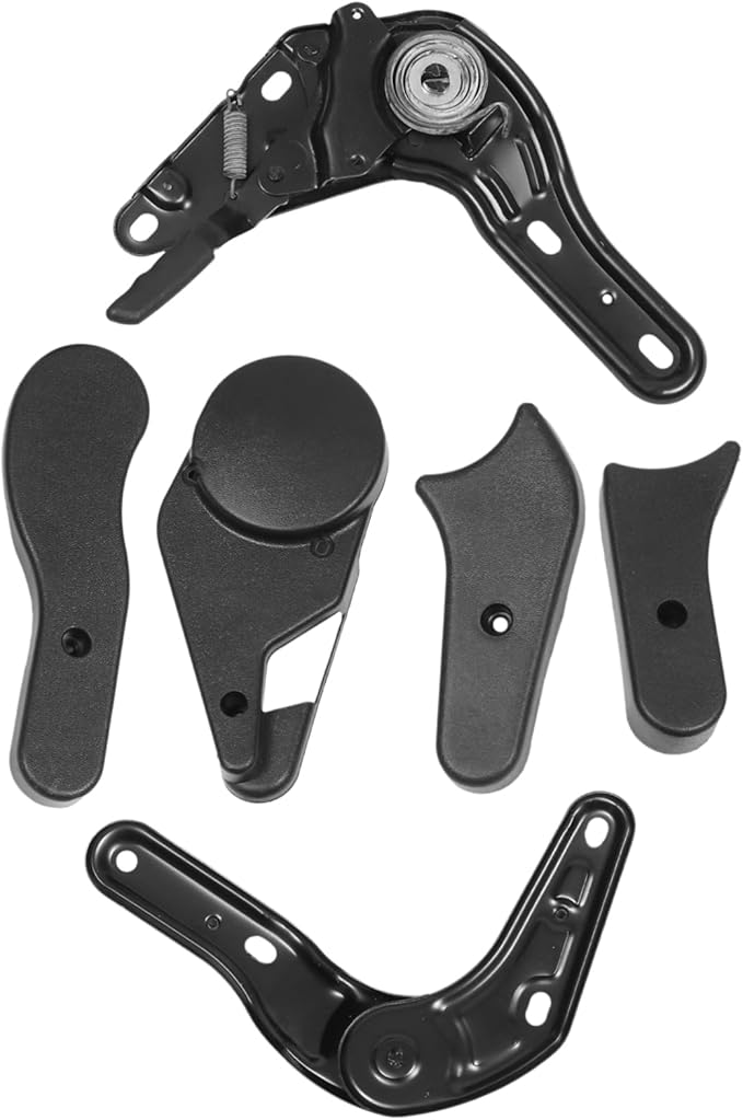 6 Pcs Black Game Chair Adjusters Professional Multi Angle Regulators Plastic Parts for Gaming and Office Chairs